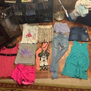 Bundle of girls summer clothes size 10/12